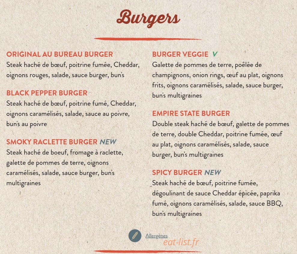 Au Bureau — carte page 2