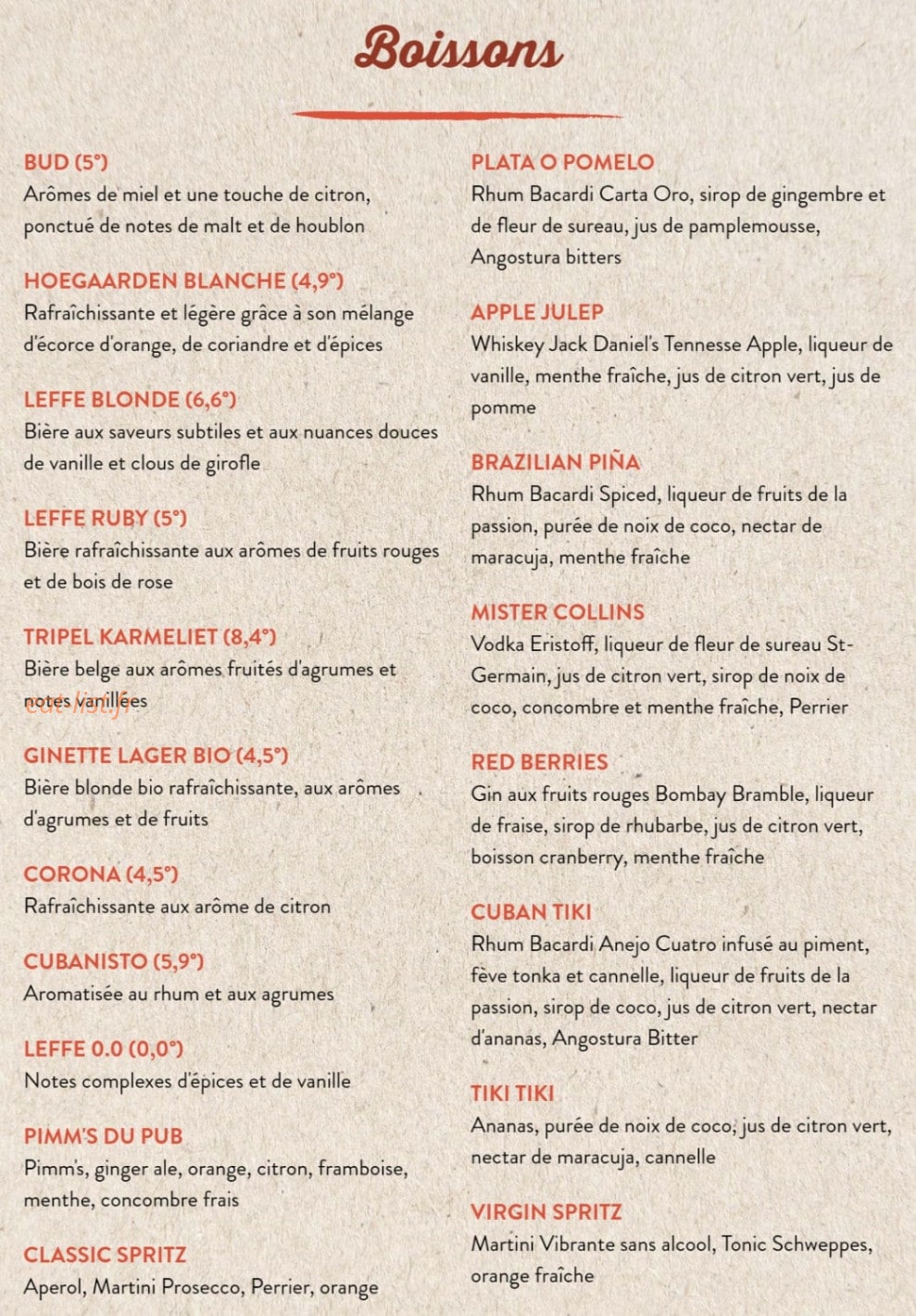Au Bureau — carte page 8
