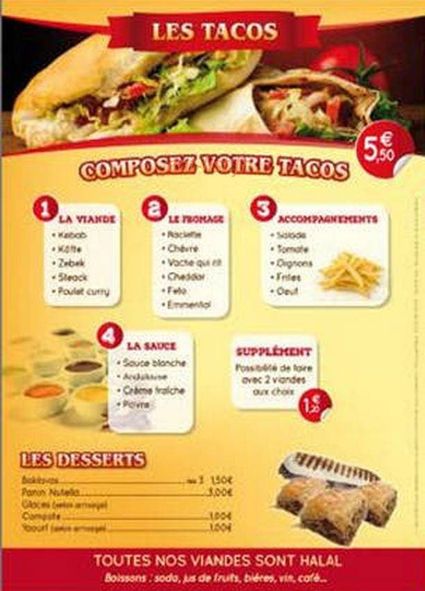 Au Petit Retro — carte page 1