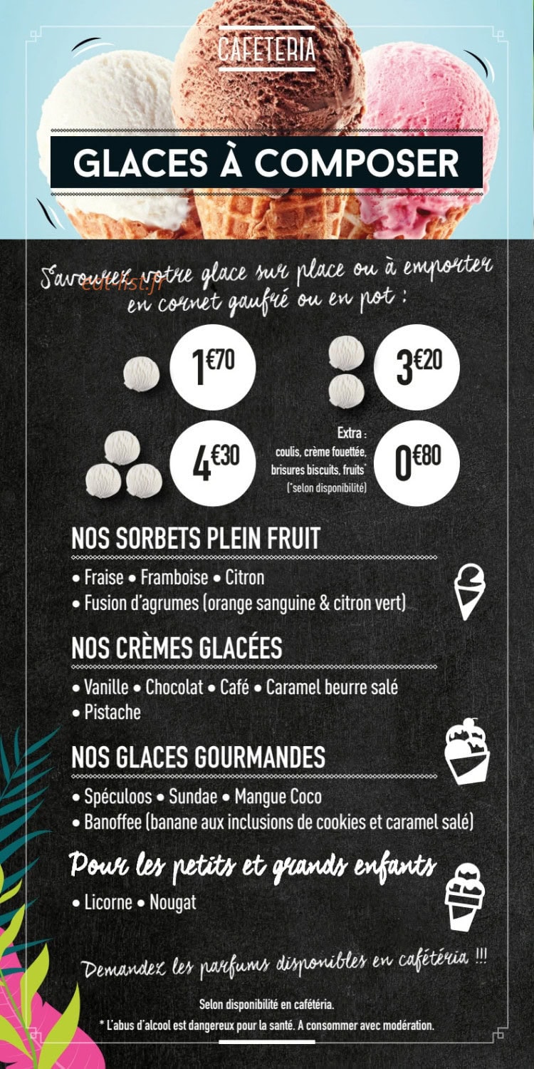 Cafeteria — carte page 3