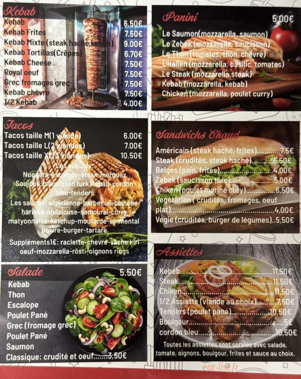 Chez Rachid — carte page 3