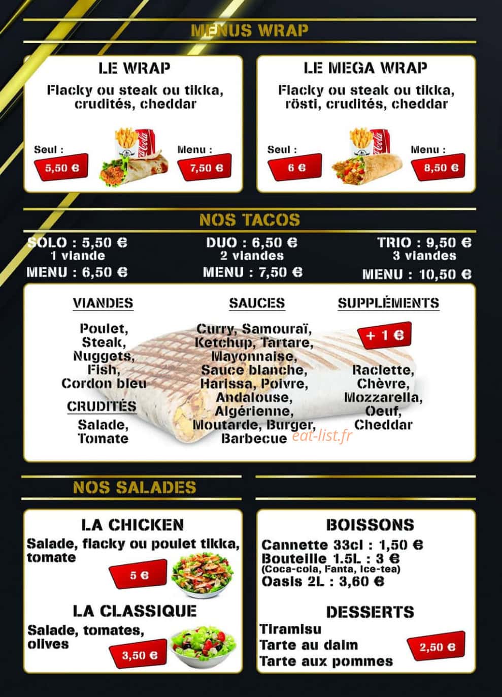 Chick'N Avenue — carte page 2