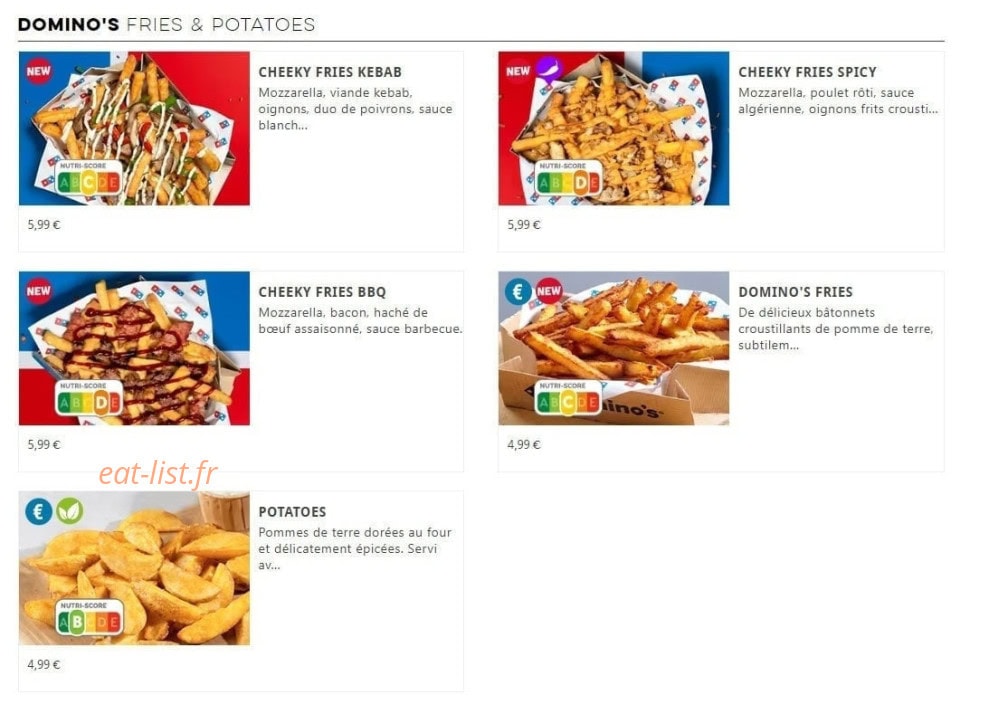 Domino's — carte page 6