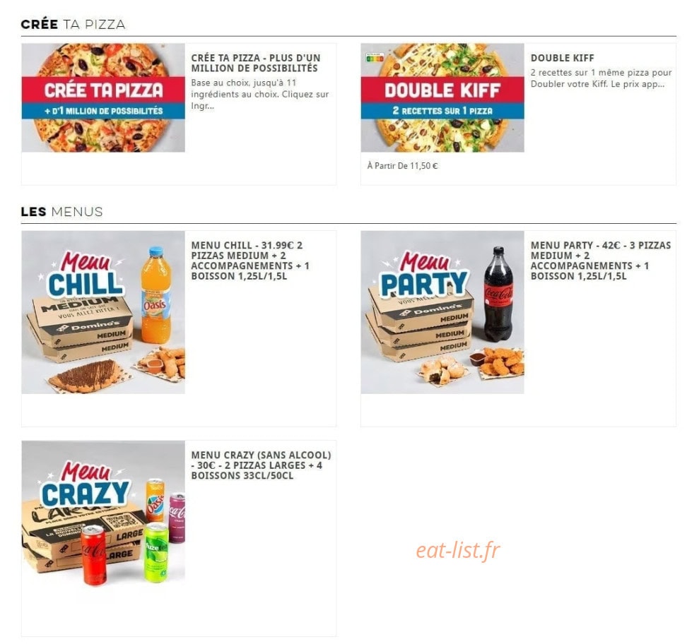 Domino's — carte page 4