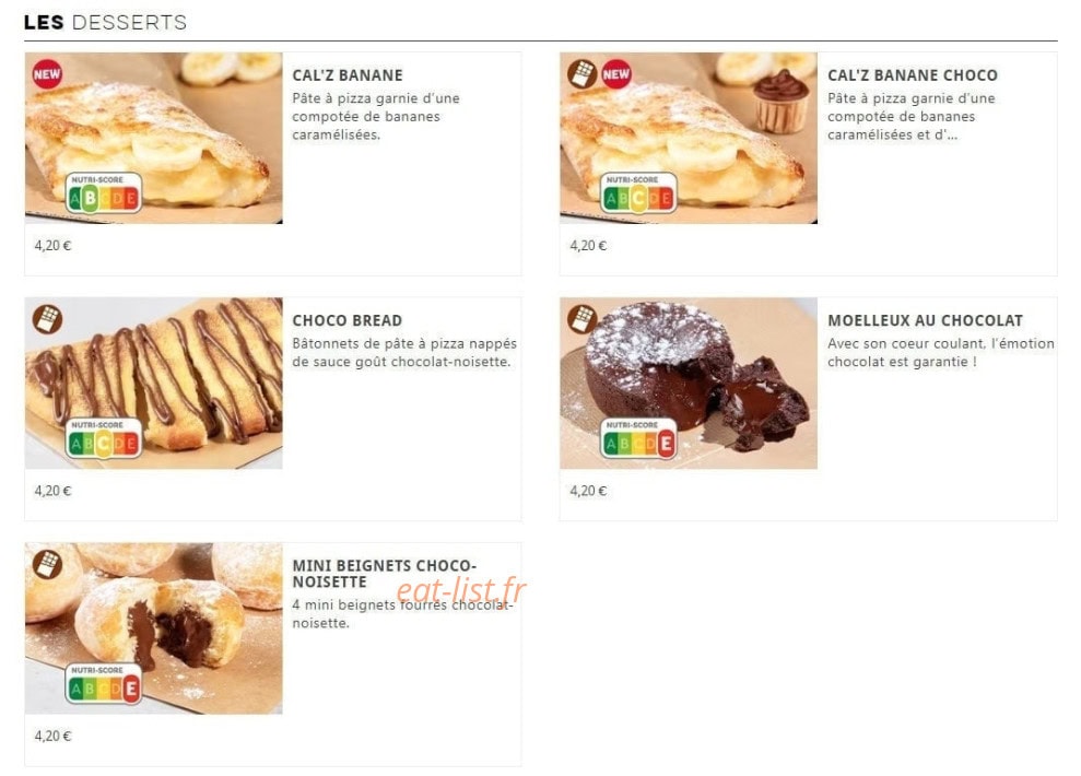 Domino's — carte page 10