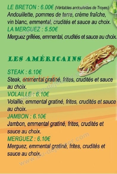 Fringale — carte page 12