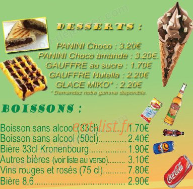 Fringale — carte page 14