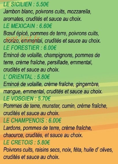 Fringale — carte page 11