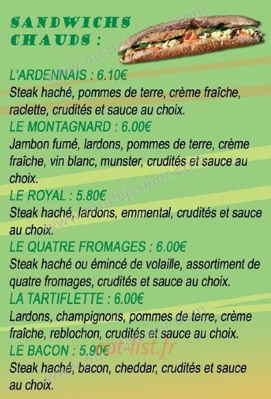 Fringale — carte page 7