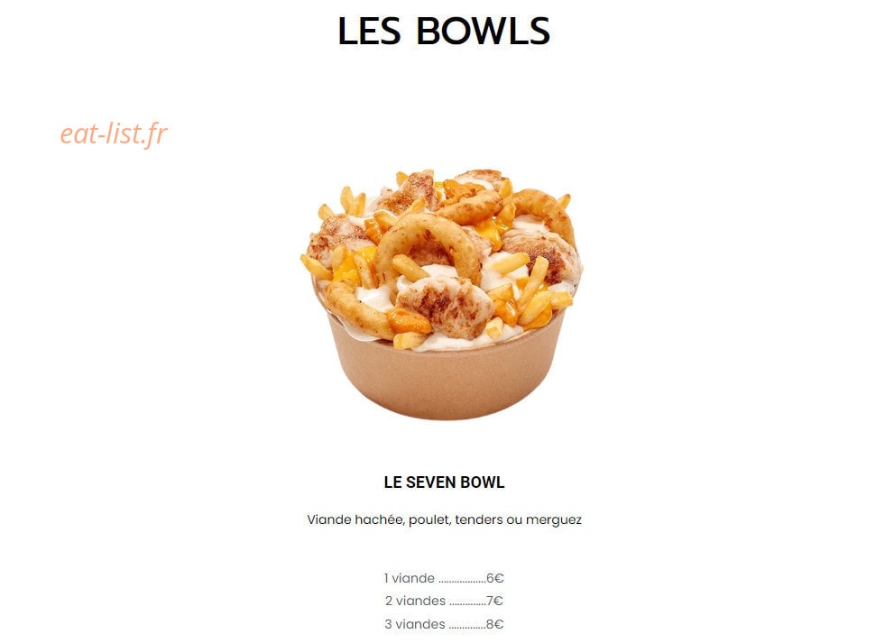 Le seven — carte page 7