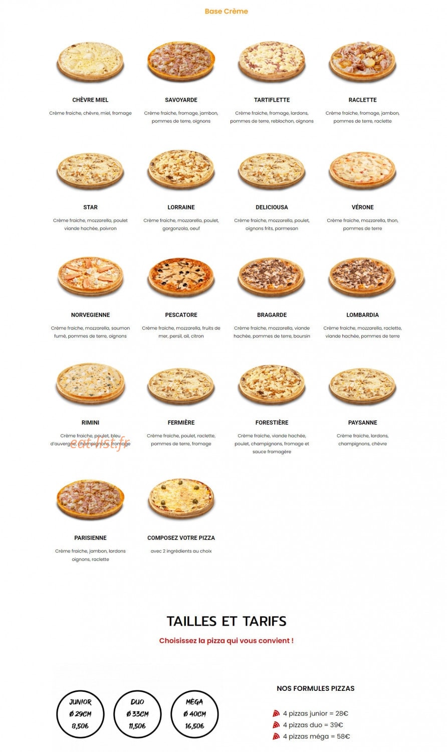 Le seven — carte page 3
