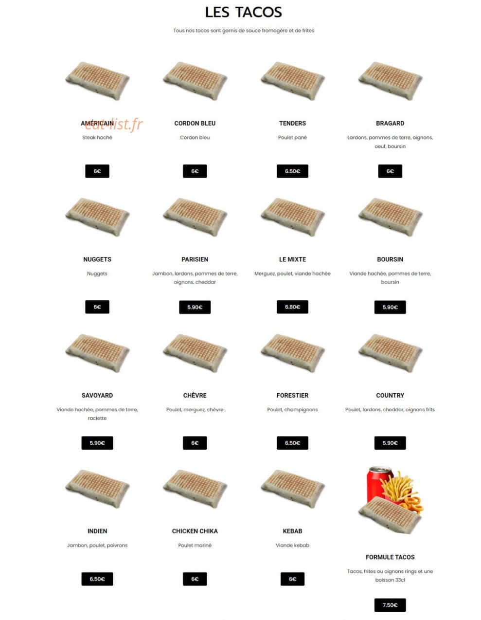Le seven — carte page 6