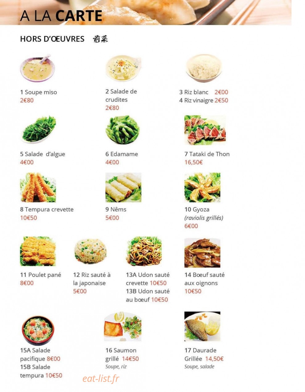 Miya sushi — carte page 5