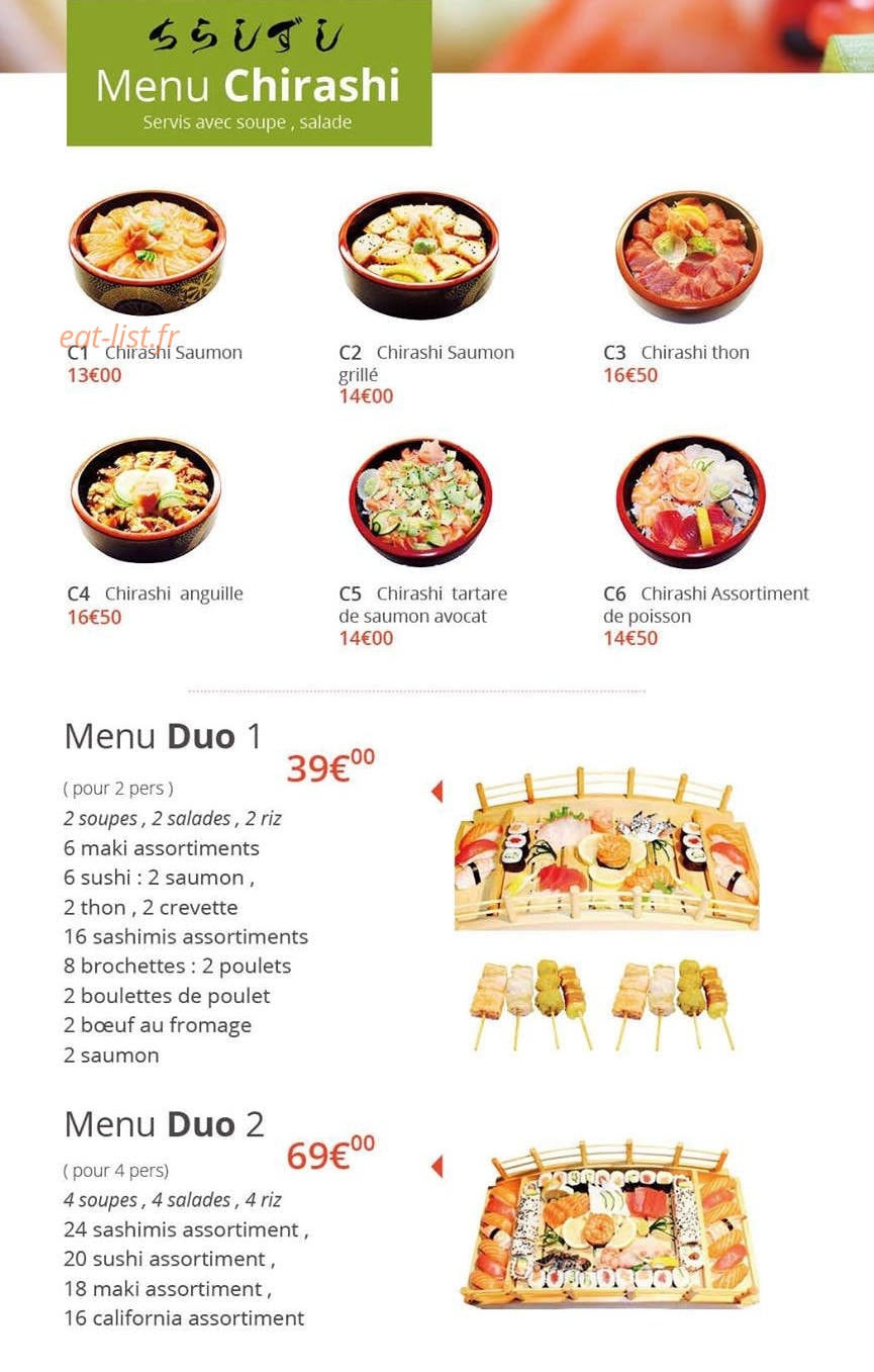Miya sushi — carte page 3