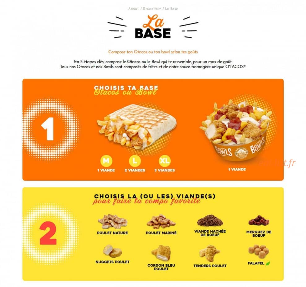 O'Tacos — carte page 1
