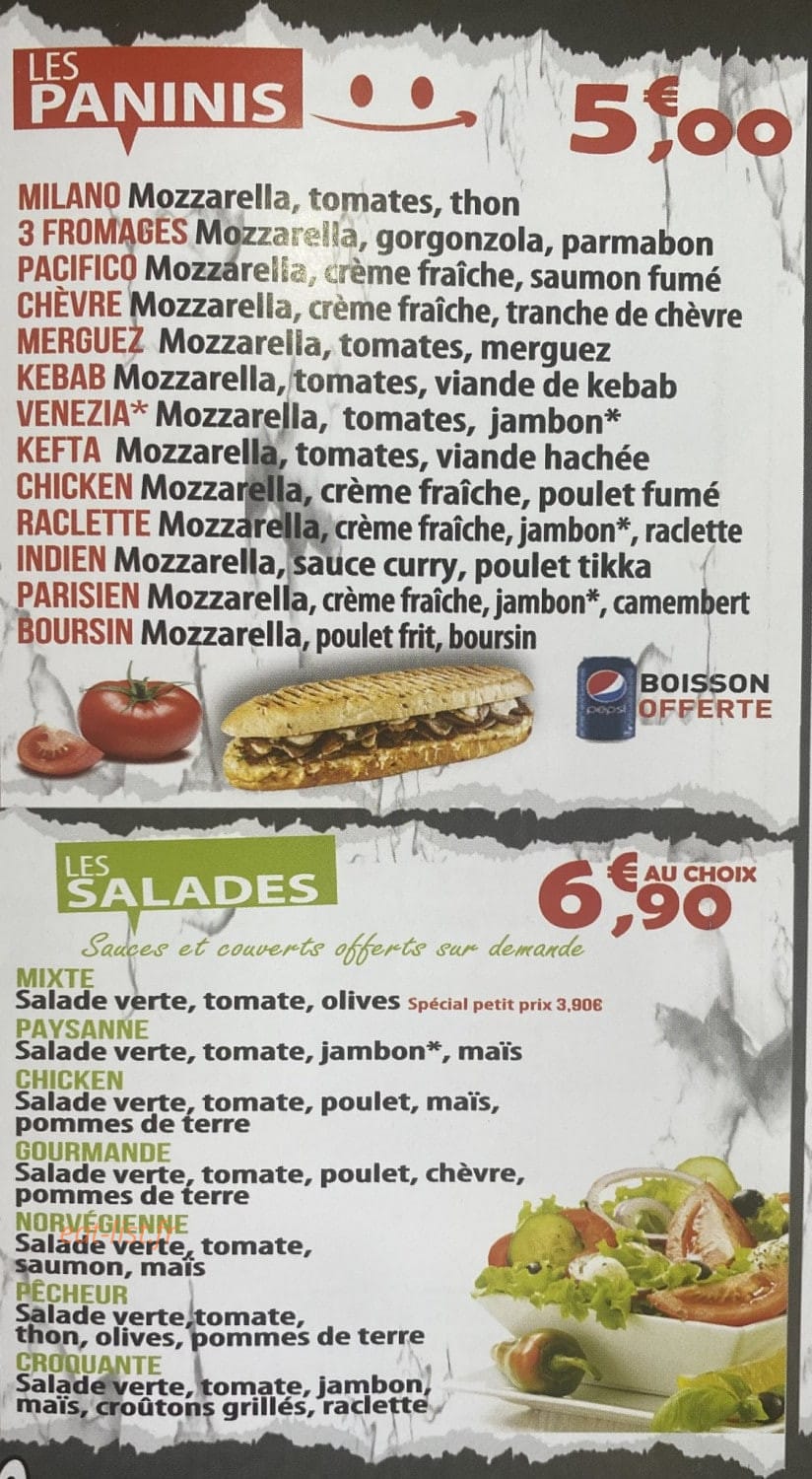 Pizza king — carte page 3