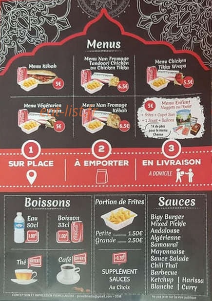 Shami Resto — carte page 3