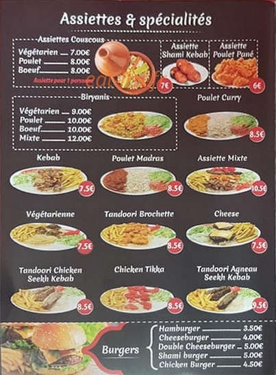 Shami Resto — carte page 2
