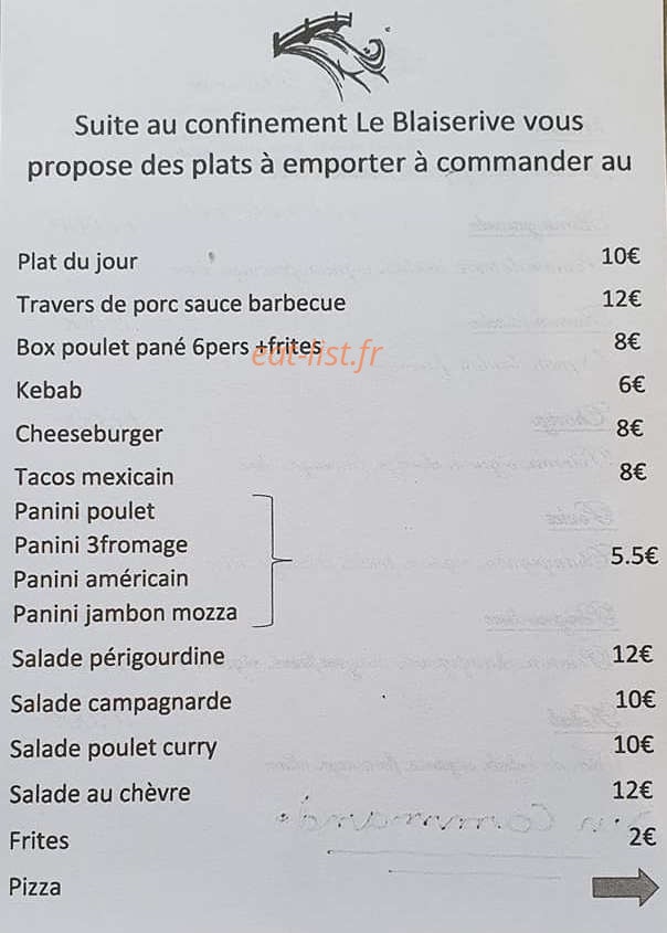 Le Blaiserive — carte page 2
