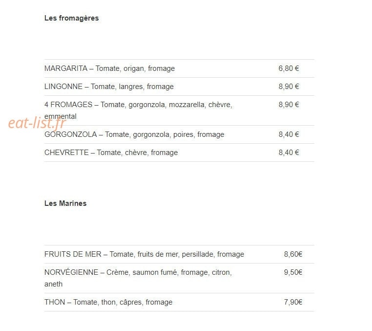 Le Castellino — carte page 3