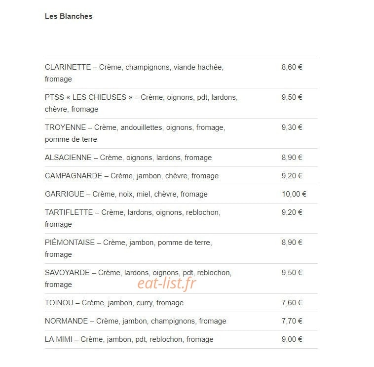 Le Castellino — carte page 4