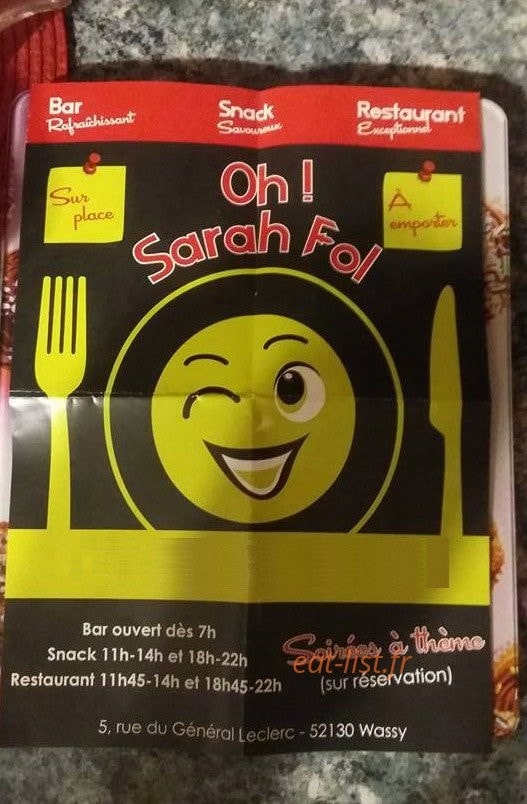 Oh Sara fol — carte page 1