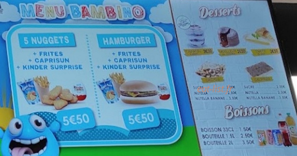 O'King Food — carte page 6