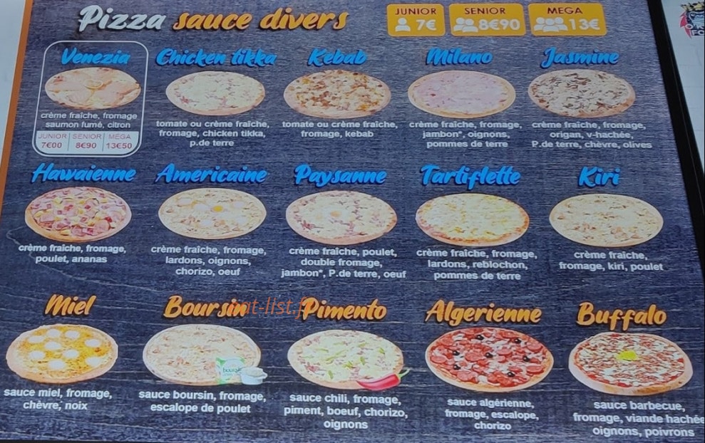 O'King Food — carte page 4