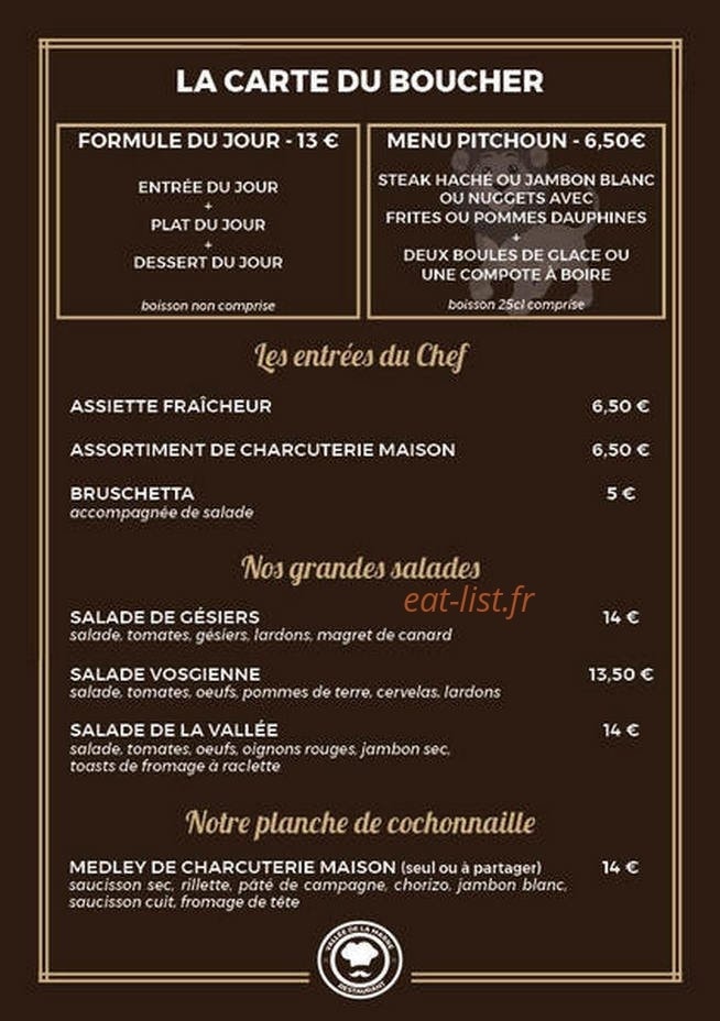 Boucherie de la Vallée de la Marne — carte page 1