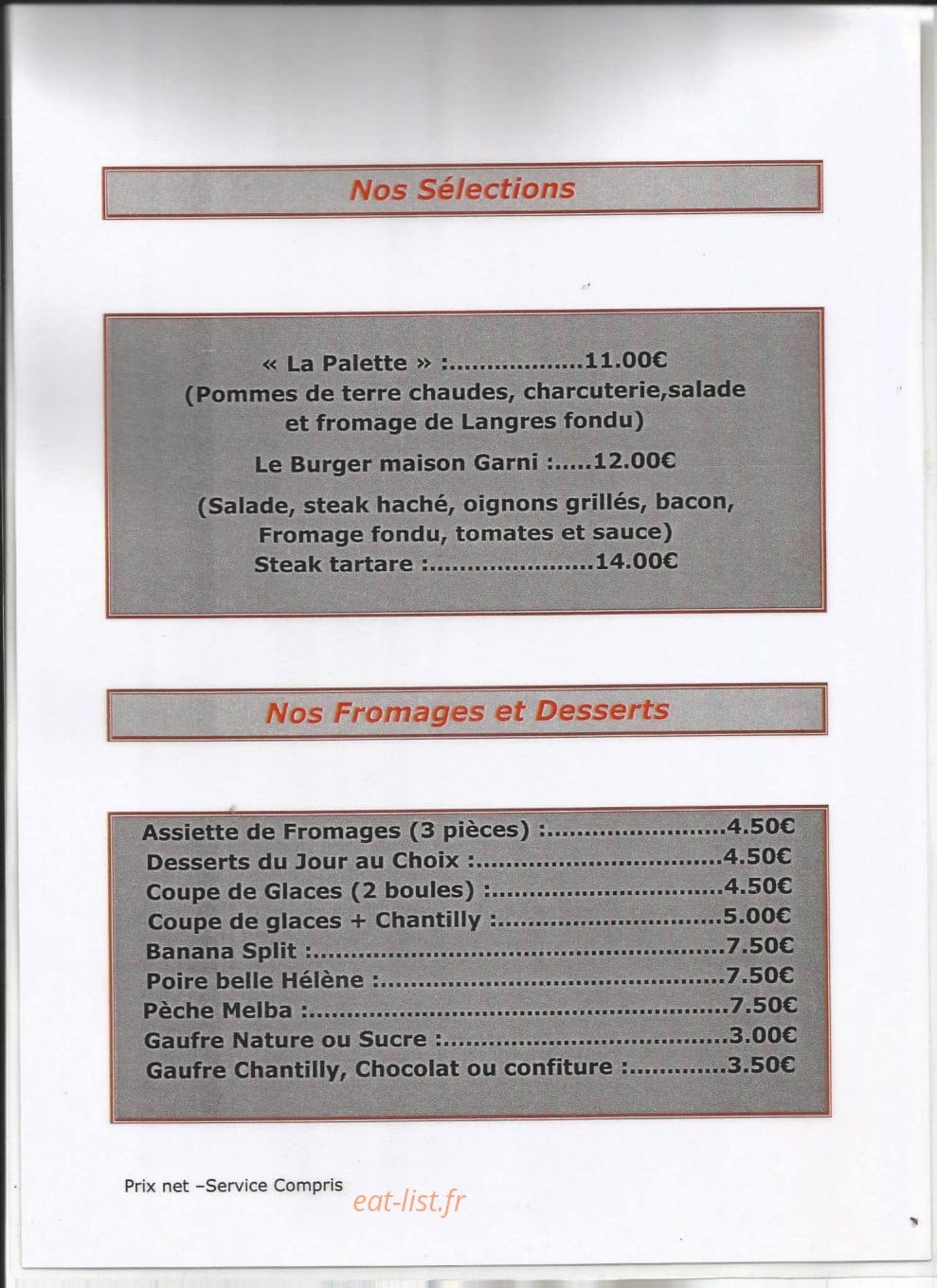 La Palette — carte page 2
