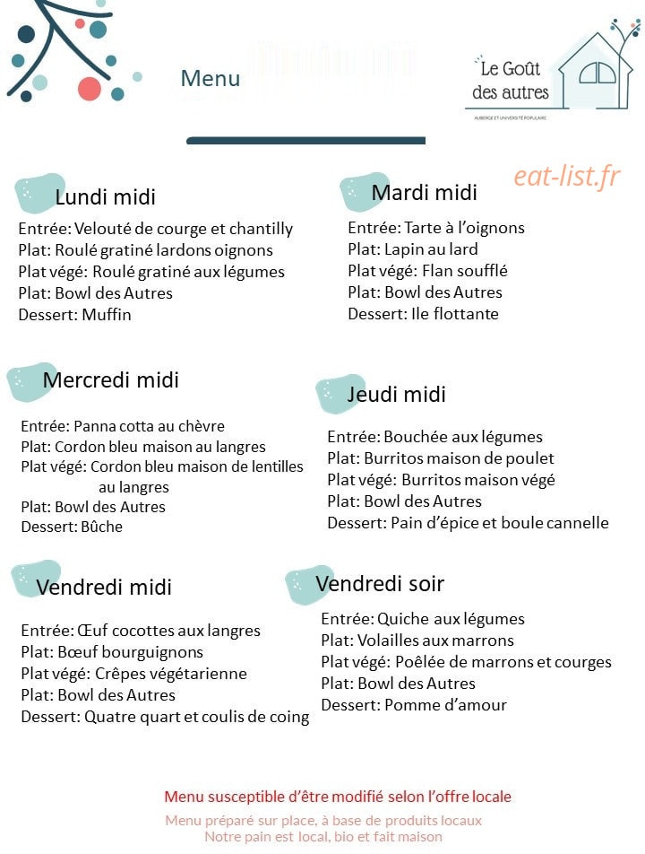 Le Goût des autres — carte page 1