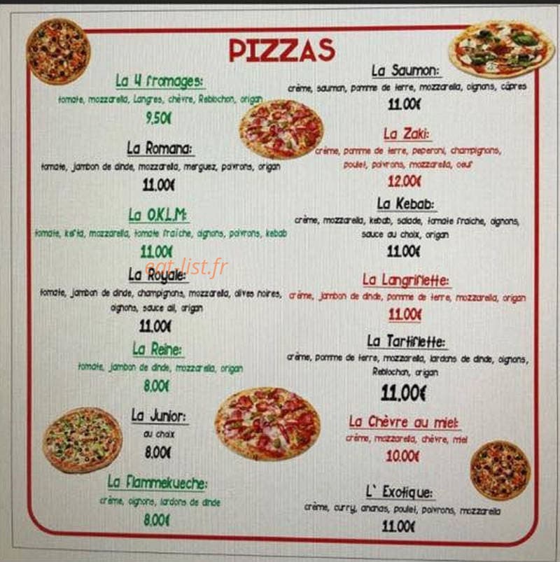 Restaurant Oklm — carte page 1
