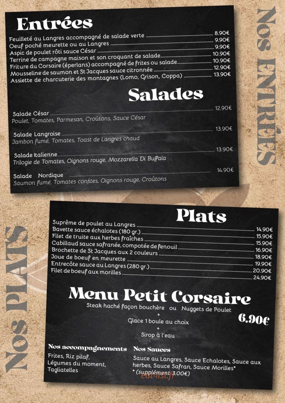 Ô Corsaire — carte page 1