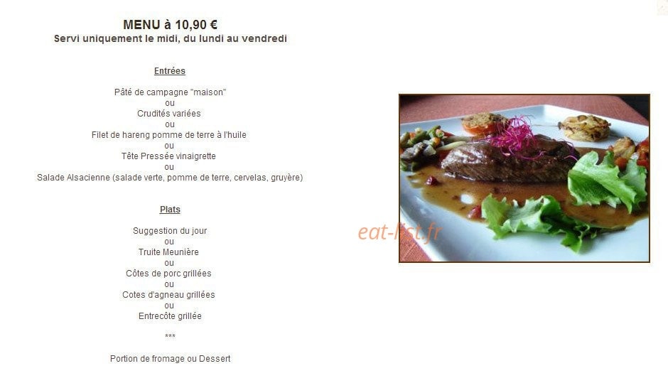 Au Joli Bois — carte page 5