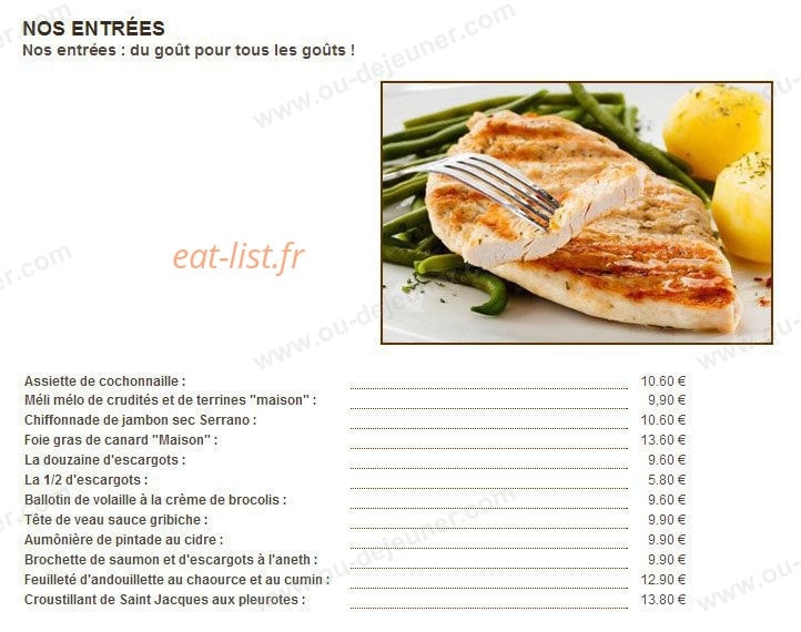 Au Joli Bois — carte page 2