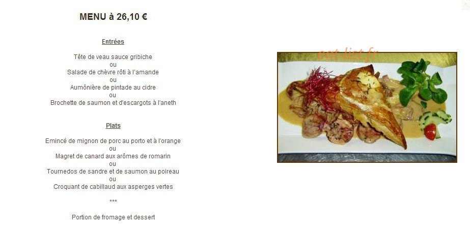 Au Joli Bois — carte page 7
