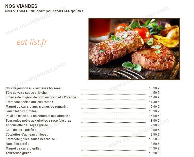 Au Joli Bois — carte page 4