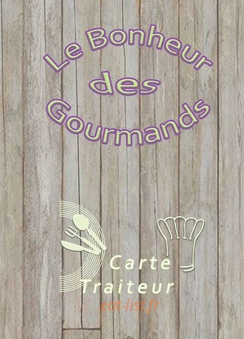 Le Bonheur des Gourmands — carte page 1