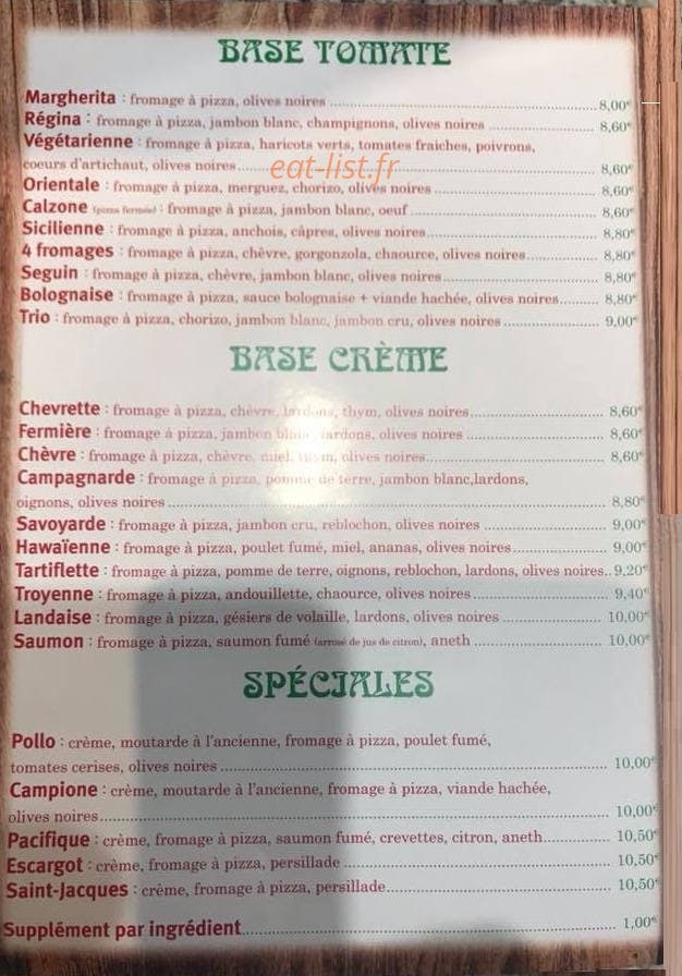 Le Lorenzo — carte page 2