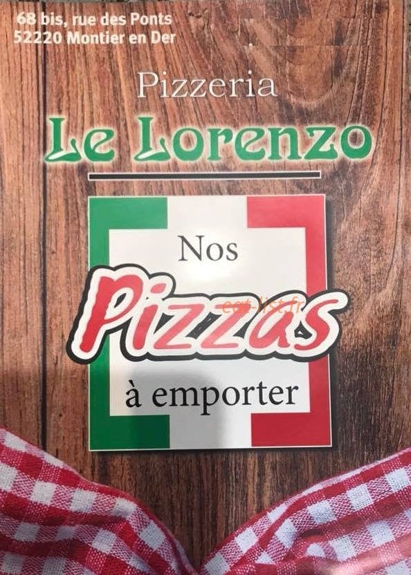 Le Lorenzo — carte page 1