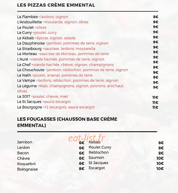 Chez Patrick — carte page 2