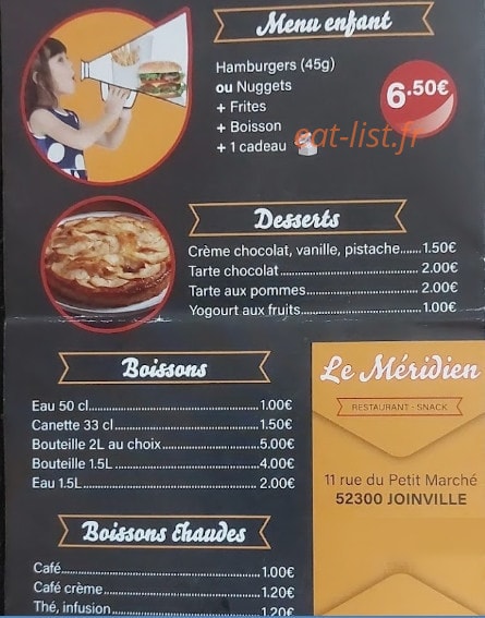 Le Meridien — carte page 3