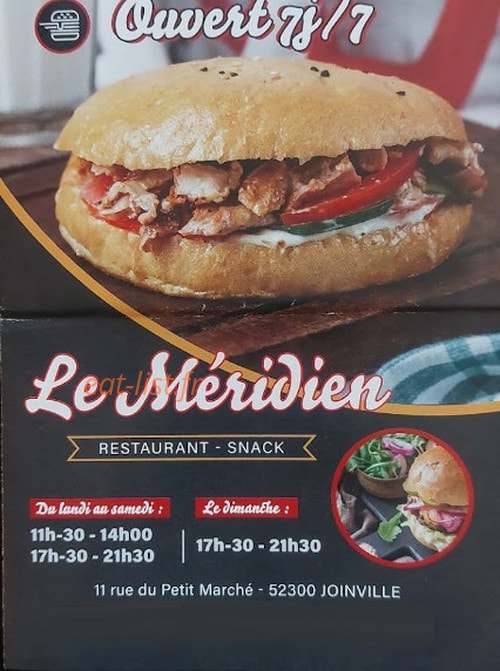 Le Meridien — carte page 1