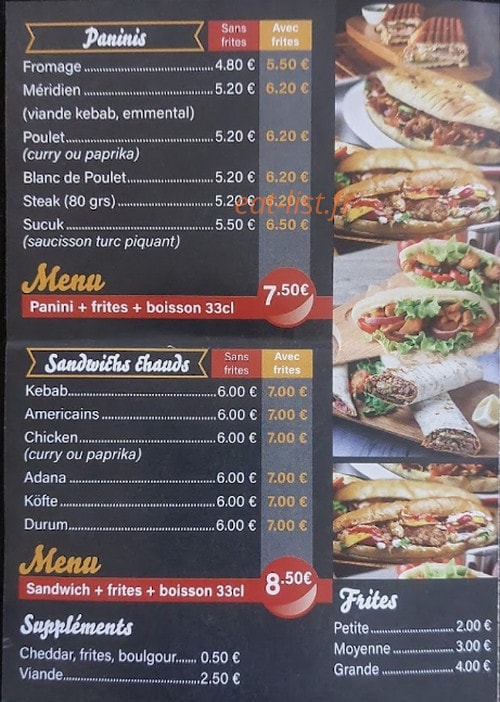 Le Meridien — carte page 4