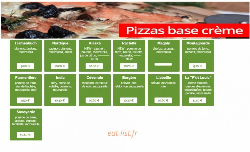 Pizzeria Le Vesuvio — carte page 6