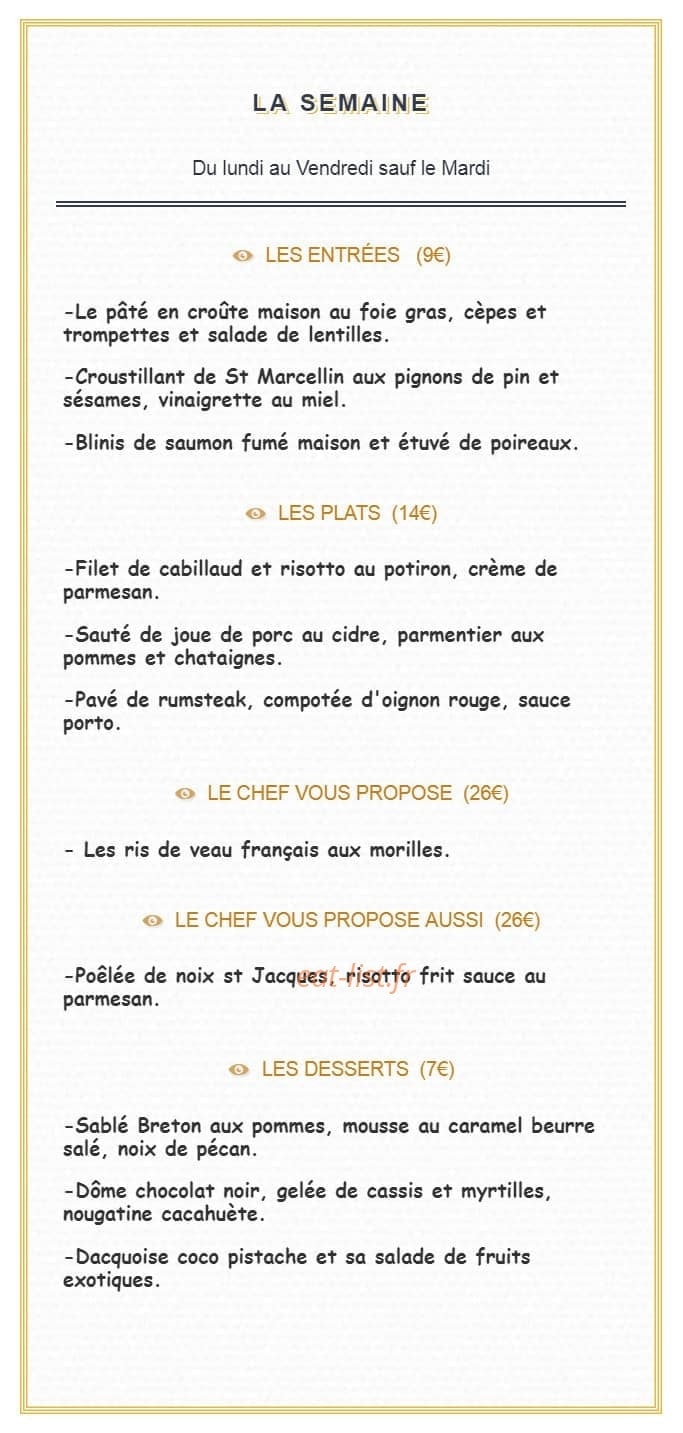 La Cote Verte — carte page 1