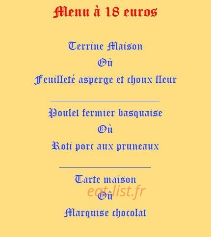 Le Petit Charme — carte page 5