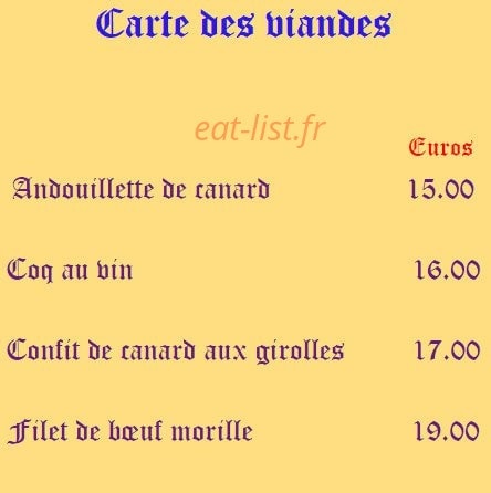 Le Petit Charme — carte page 11