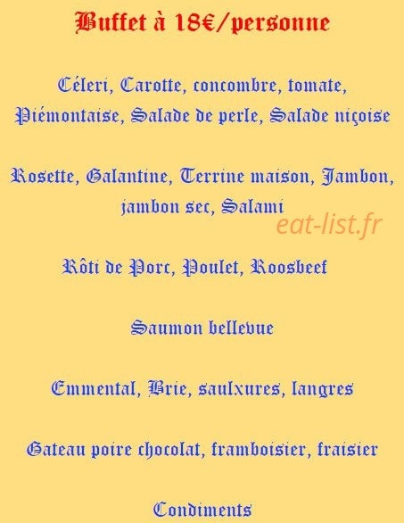 Le Petit Charme — carte page 19