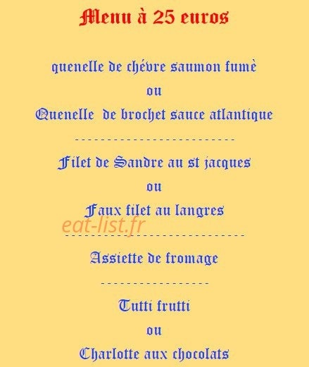 Le Petit Charme — carte page 16